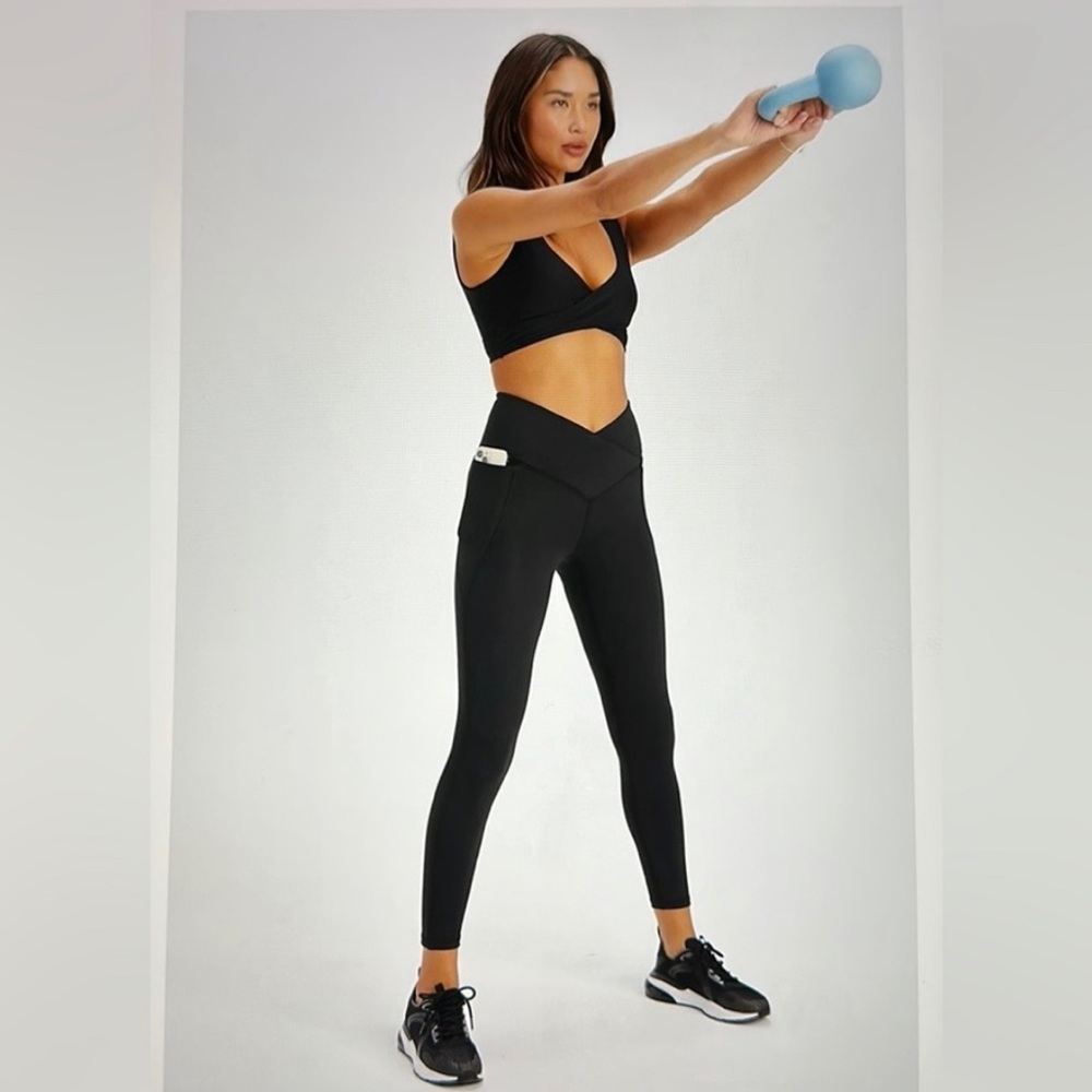 Fabletics PureLuxe High-Waisted Crossover 7/8 Leggings